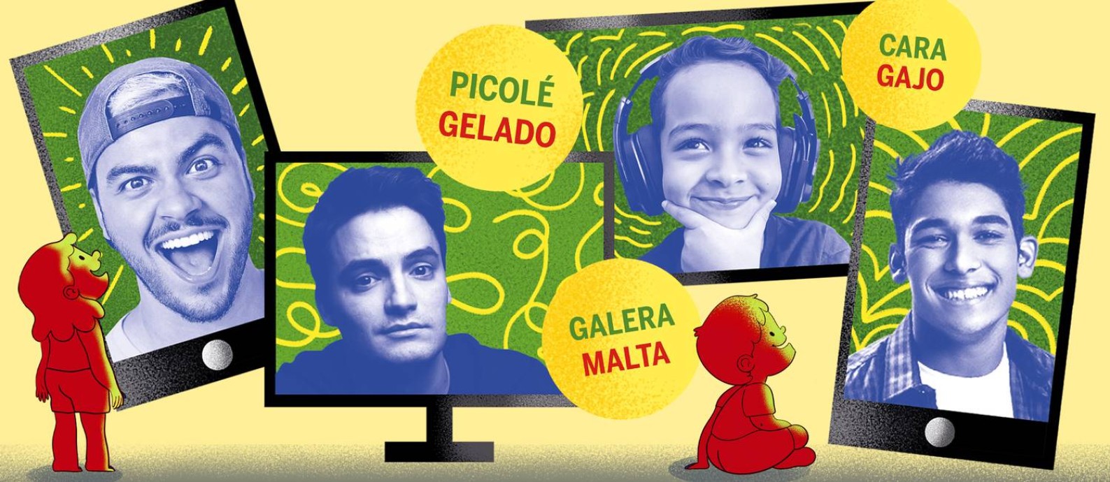 Youtubers brasileiros mudam o jeito de falar das crianças portuguesas Foto: Arte