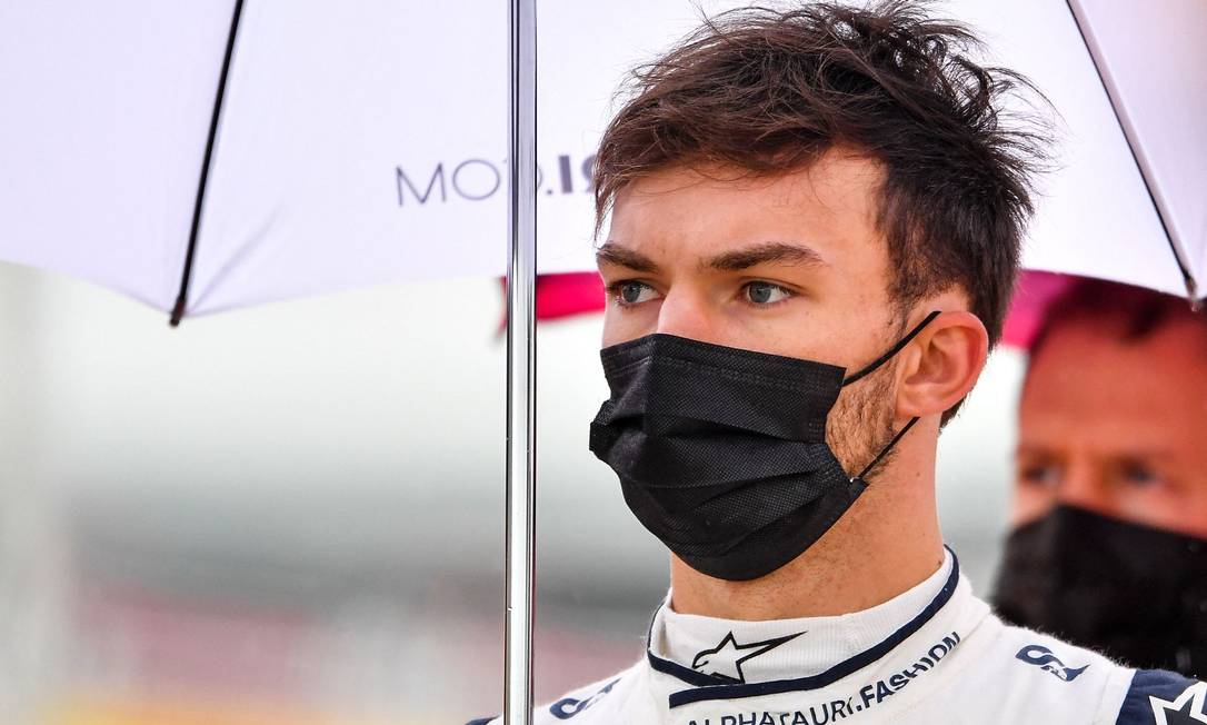 O piloto francês Pierre Gasly também anunciou no Twitter adesão ao boicote Foto: JENNIFER LORENZINI / AFP