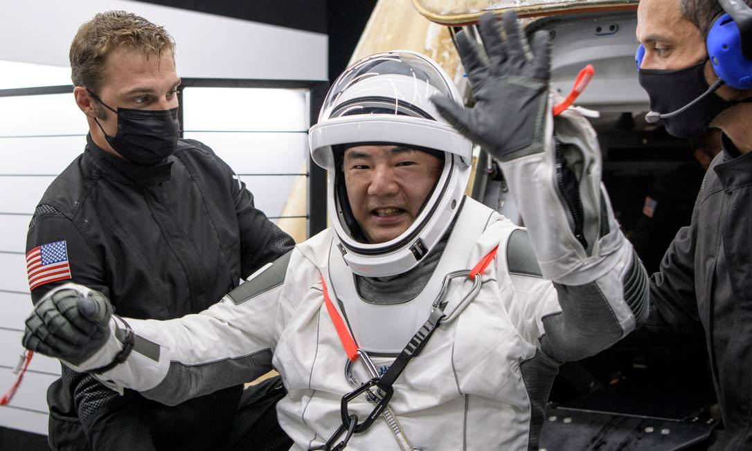 O astronauta da Agência de Exploração Aeroespacial do Japão (JAXA) Soichi Noguchi Foto: NASA/Bill Ingalls / via REUTERS