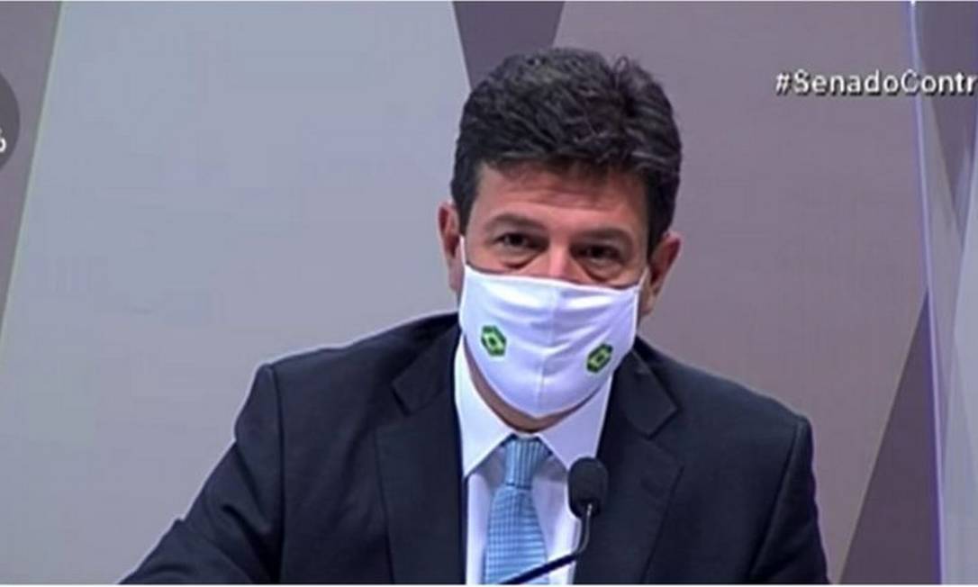 Mandetta presta depoimento na CPI nesta terça Foto: TV SENADO