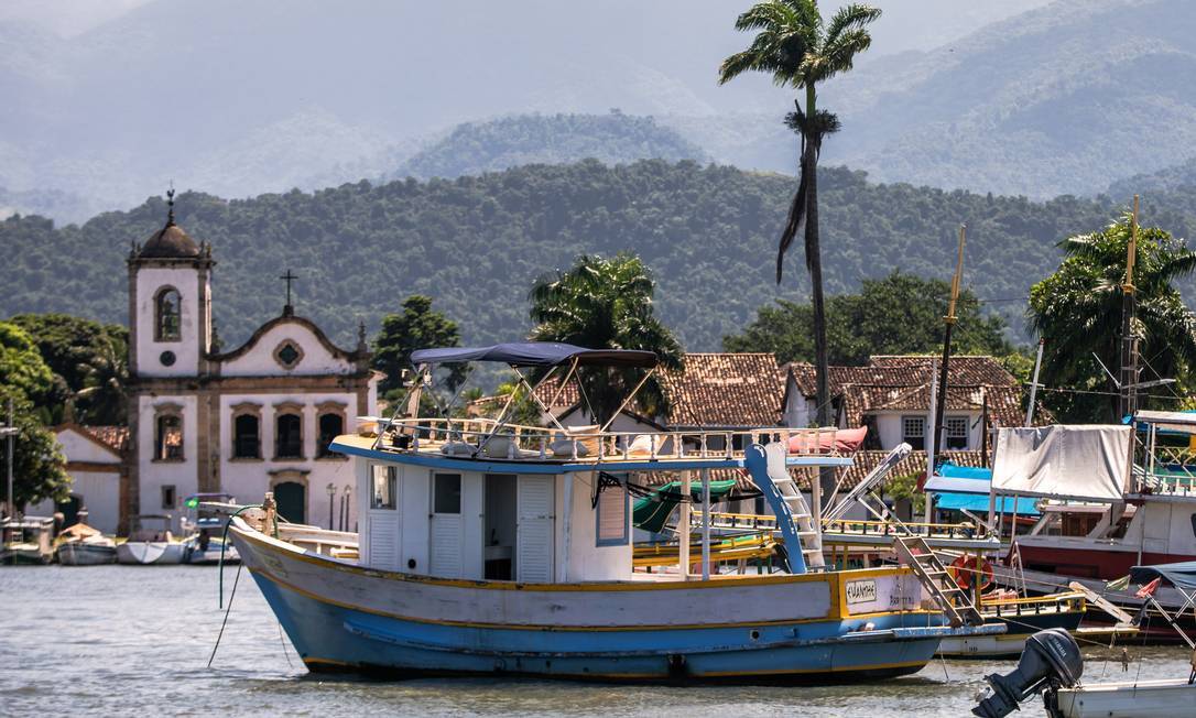 Centro histórico de Paraty, na Costa Verde, um dos destaques do turismo no Estado do Rio Foto: Lucíola Villela / Agência O Globo