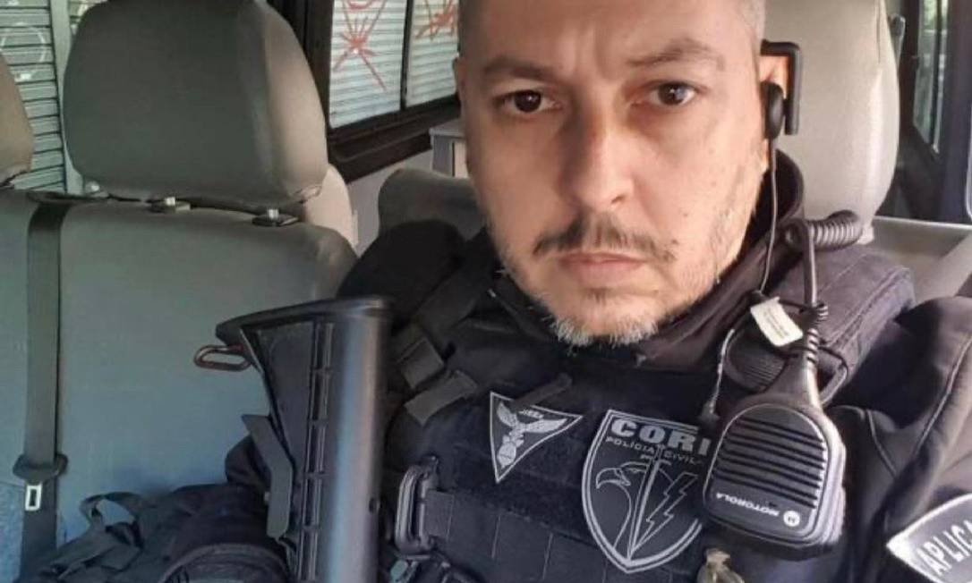 O inspetor de polícia André Leonardo de Mello Frias, que morreu durante operação da Polícia Civil no Jacarezinho nesta quinta-feira Foto: Divulgação