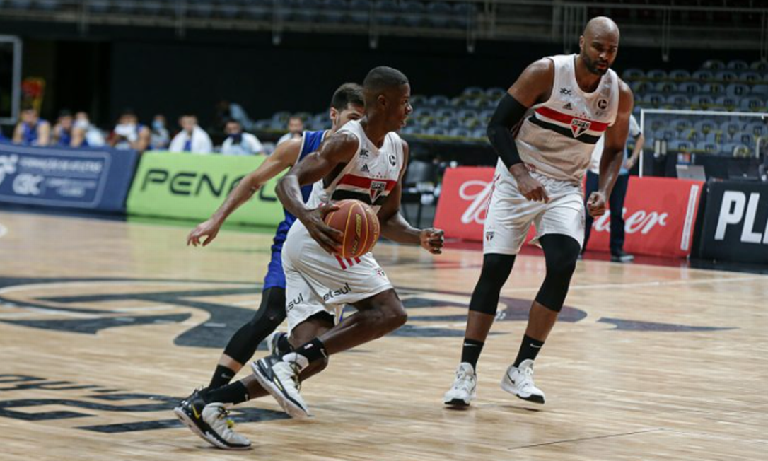 Georginho e Lucas Mariano são os principais jogadores do São Paulo Foto: NBB/Site oficial