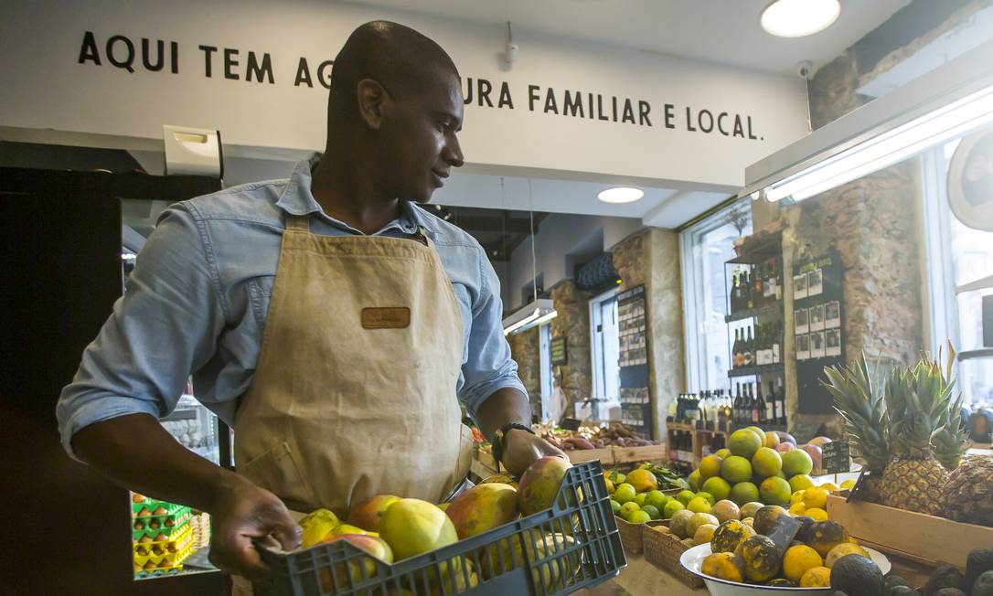 Acolheita. O mercado de comida orgânica fica em Botafogo Foto: Divulgação / João Faisal 