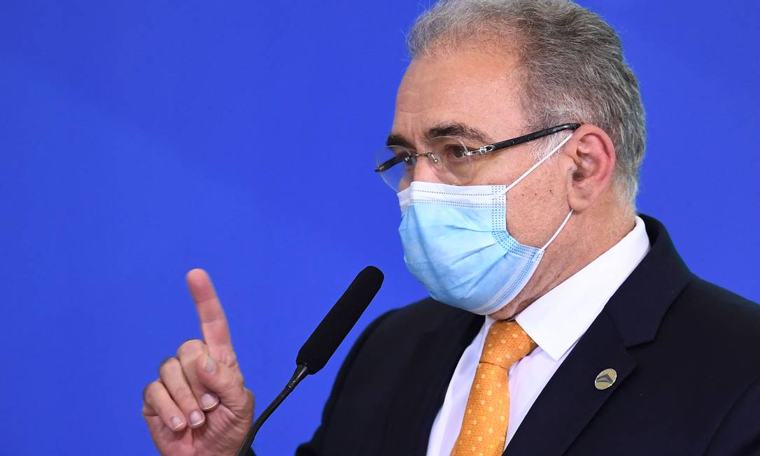 O ministro da Saúde, Marcelo Queiroga Foto: EVARISTO SA / AFP
