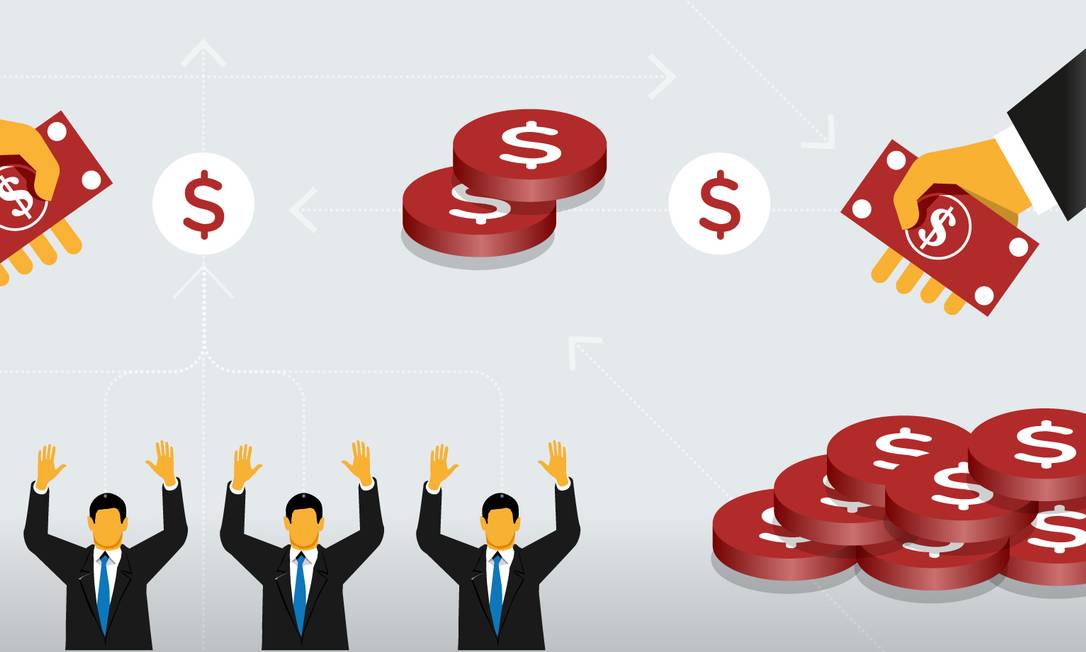 Fundos de pensão constituem grandes patrimônios a partir da contribuição de empregados ao longo de suas carreiras e investem os recursos para garantir aposentadoria dos participantes Foto: Editoria de Arte