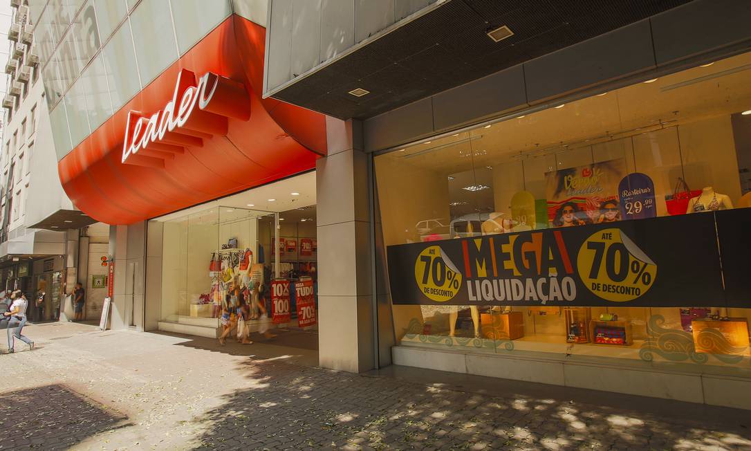 Fachada de loja da Leader em Niterói Foto: Guilherme Leporace / Agência O Globo