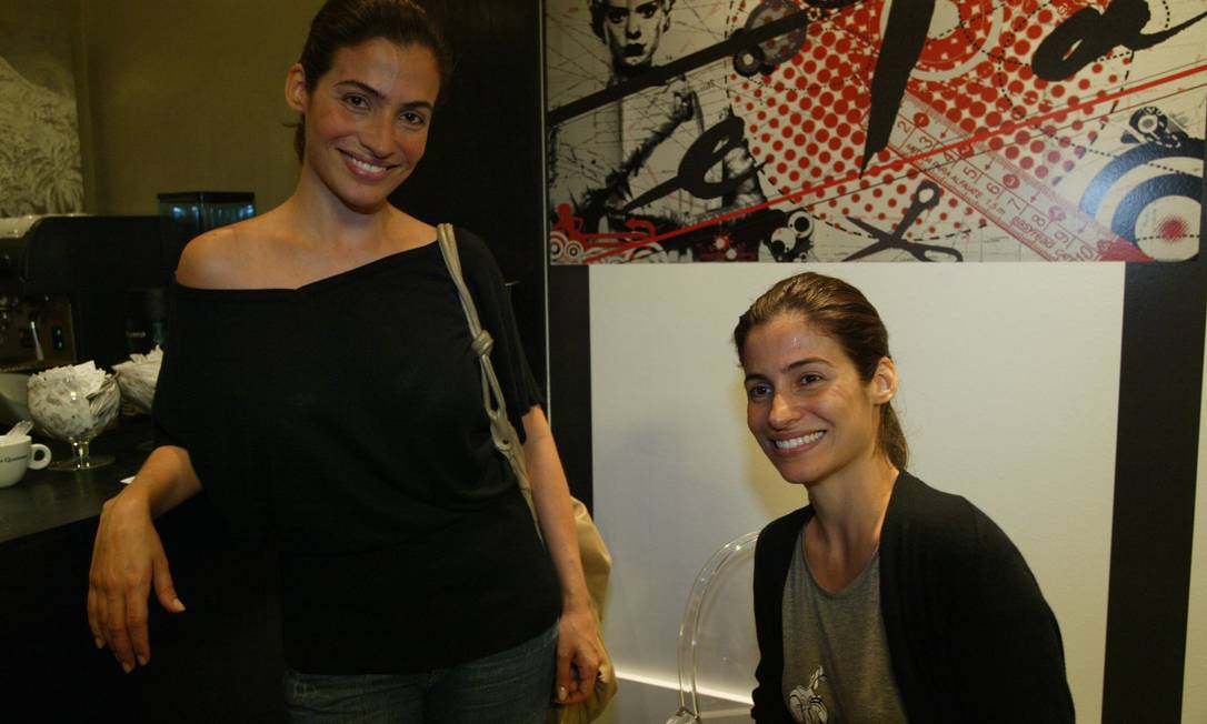 Renata Vasconcellos e Lanza Mazza (à direita) Foto: Ana Branco