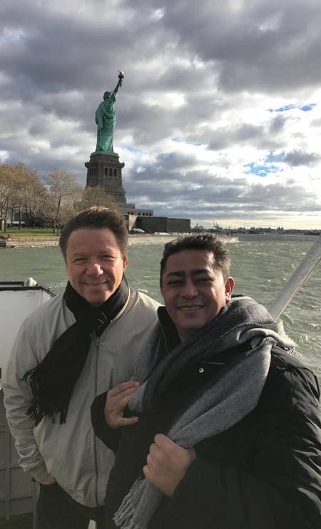 Claude e Batista em Nova York Foto: Divulgação