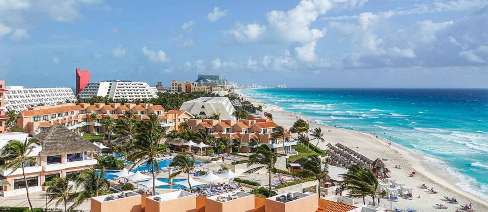Resorts em Cancún, no Caribe mexicano, a segunda cidade mais buscadas no Google por brasileiros interessados em viajar Foto: Pixabay / Creative Commons / Reprodução