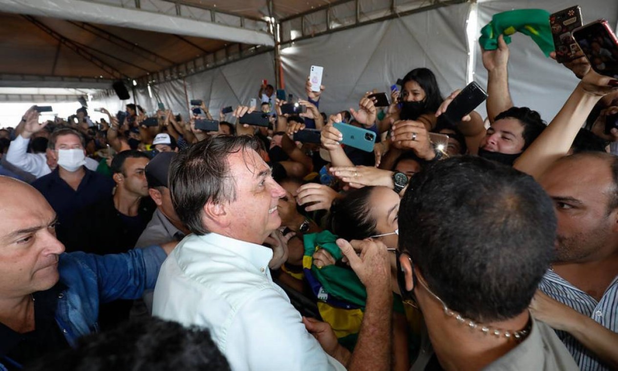 Bolsonaro durante viagem à Maceió (AL) em maio de 2020 Foto: Alan Santos / PR