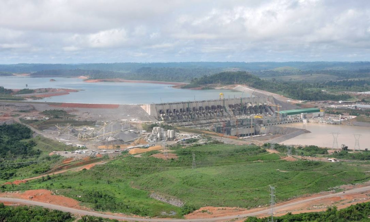 Vista aérea da usina de Belo Monte, a segunda maior do país: capacidade para 11.233 megawatts Foto: Agência O Globo