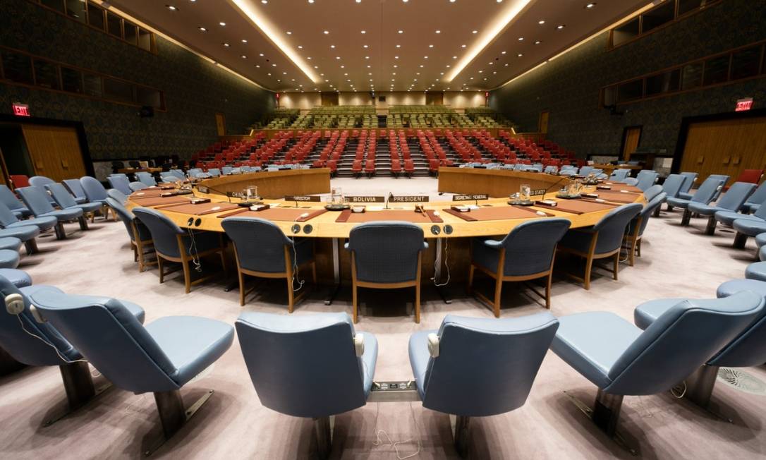 Sala do Conselho de Segurança da ONU em 2018 Foto: Ariana Lindquist / ONU
