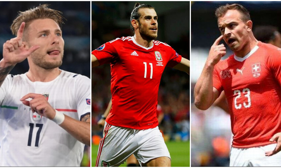 Eurocopa, dia 6: Itália pode garantir classificação, e Bale busca primeira vitória com País de Gales Foto: Editoria de Arte 