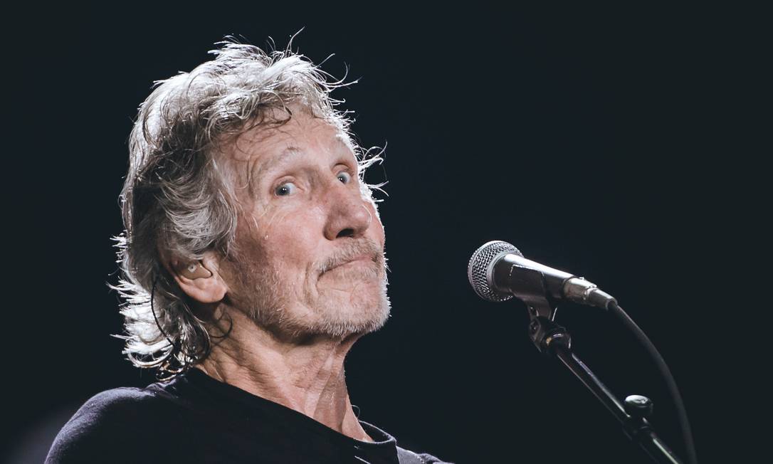 Roger Waters no primeiro da perna brasileira da turnê 'Us + Them', em São Paulo Foto: CAMILA CARA / Divulgação