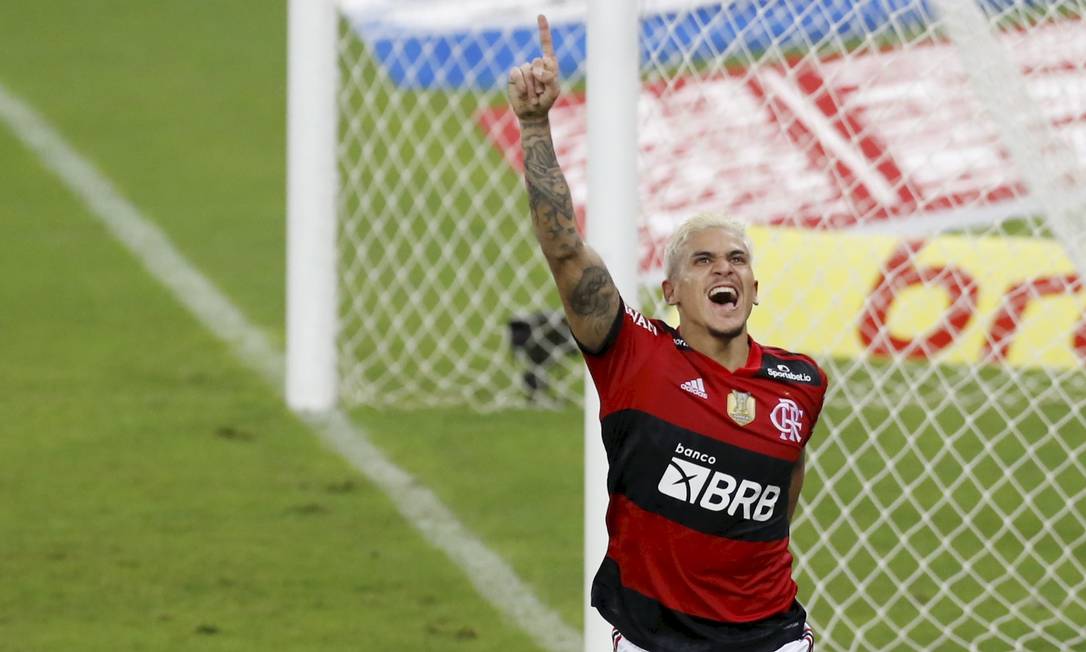 Pedro, atacante do Flamengo Foto: MARCELO THEOBALD / Agência O Globo