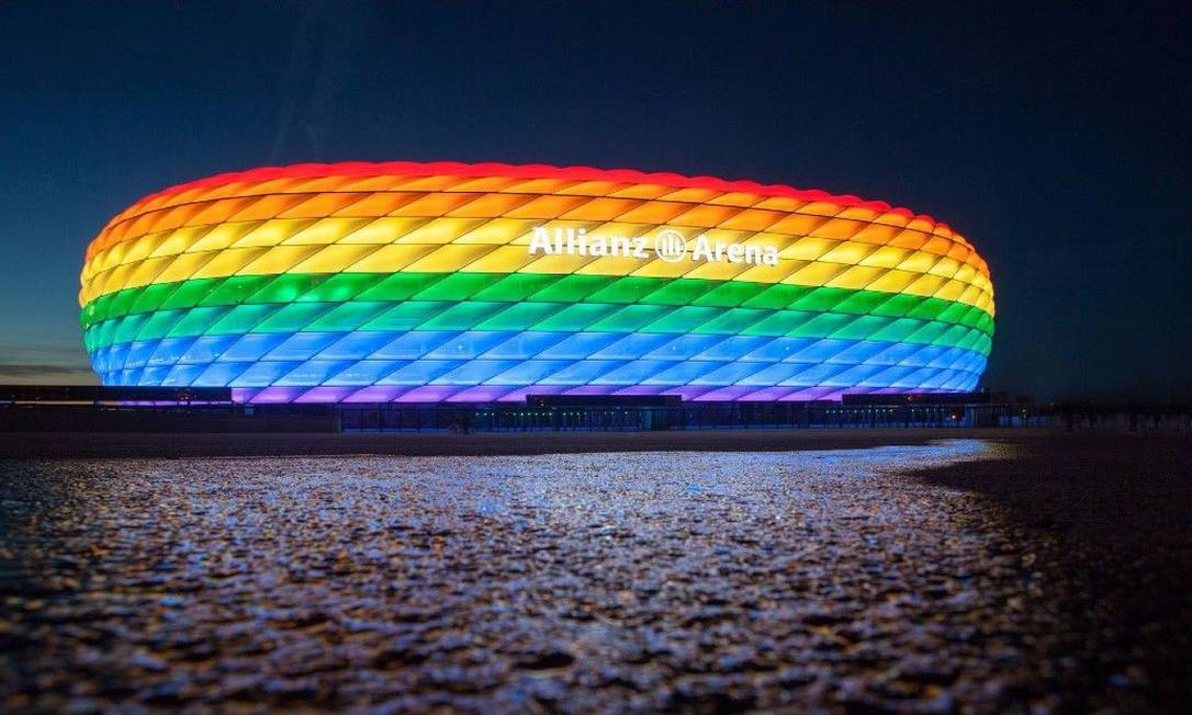 UEFA impediu gesto contra homofobia durante partida da Euro 2020 Foto: Divulgação
