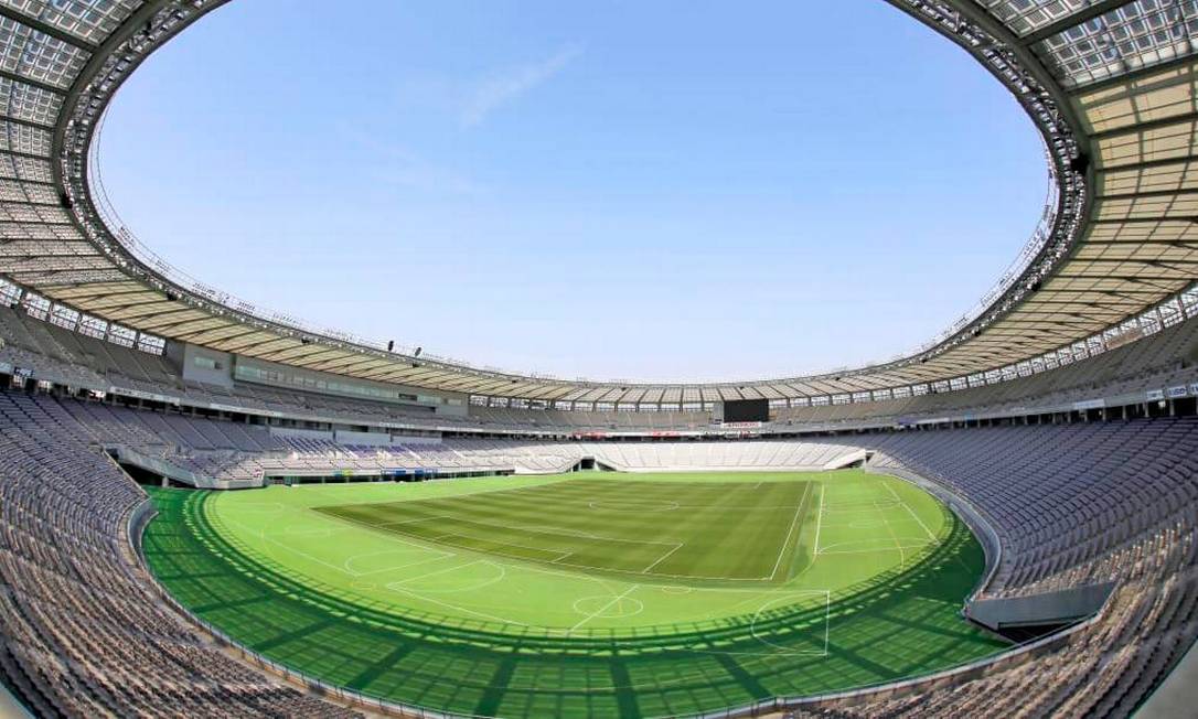 O Estádio de Tóquio tem capacidade para 48 mil pessoas. Além do futebol, receberá o pentatlo e o rúgbi Foto: Divulgação