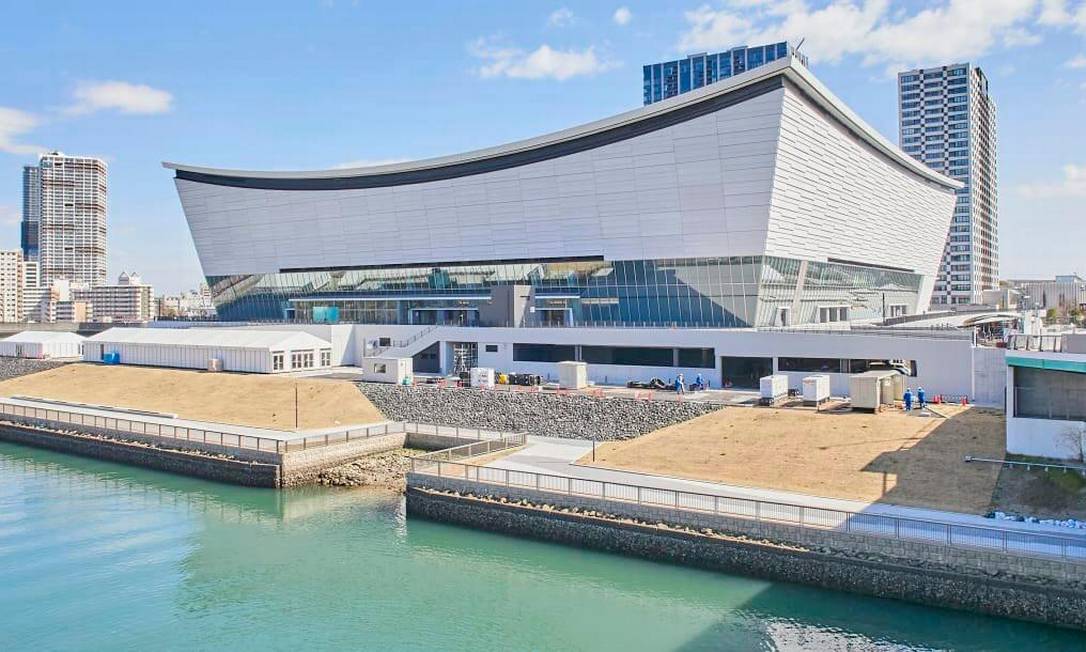 A Ariake Arena, construída na parte norte do distrito de Ariake, será palco das partidas de vôlei e basquete em cadeira de rodas. Após os Jogos de Tóquio 2020, a arena se tornará um novo centro esportivo e cultural com capacidade para até 15.000 espectadores Foto: Divulgação