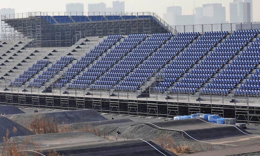 Situado em área à beira-mar e perto da Vila dos Atletas, o Ariake Urban Sports Park vai abrigar as modalidades BMX e skate, com capacidade para até 7 mil pessoas Foto: Divulgação