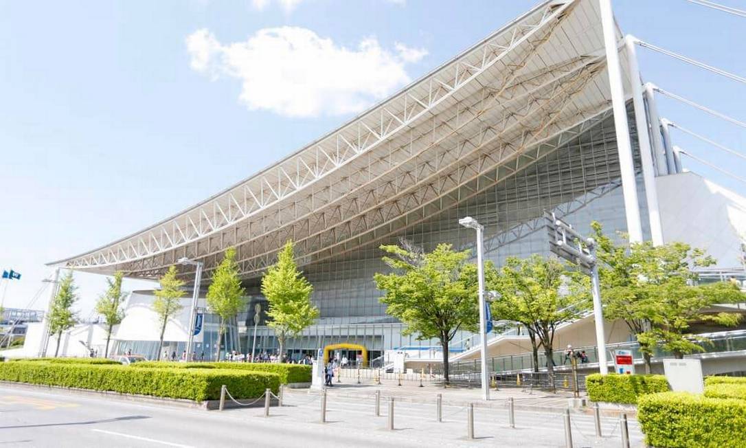 O Makuhari Messe HallCentro se estende por cerca de 210 mil metros quadrados e consiste em três zonas principais. Está localizado na cidade de Chiba e abrigará as provas de luta olímpica, taekwondo e esgrima Foto: Divulgação
