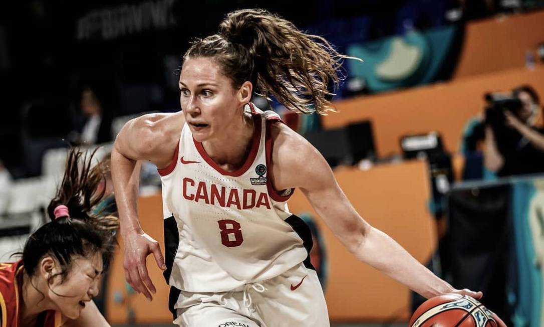 A jogadora de basquete da seleção do Canadá, Kim Gaucher Foto: Reprodução