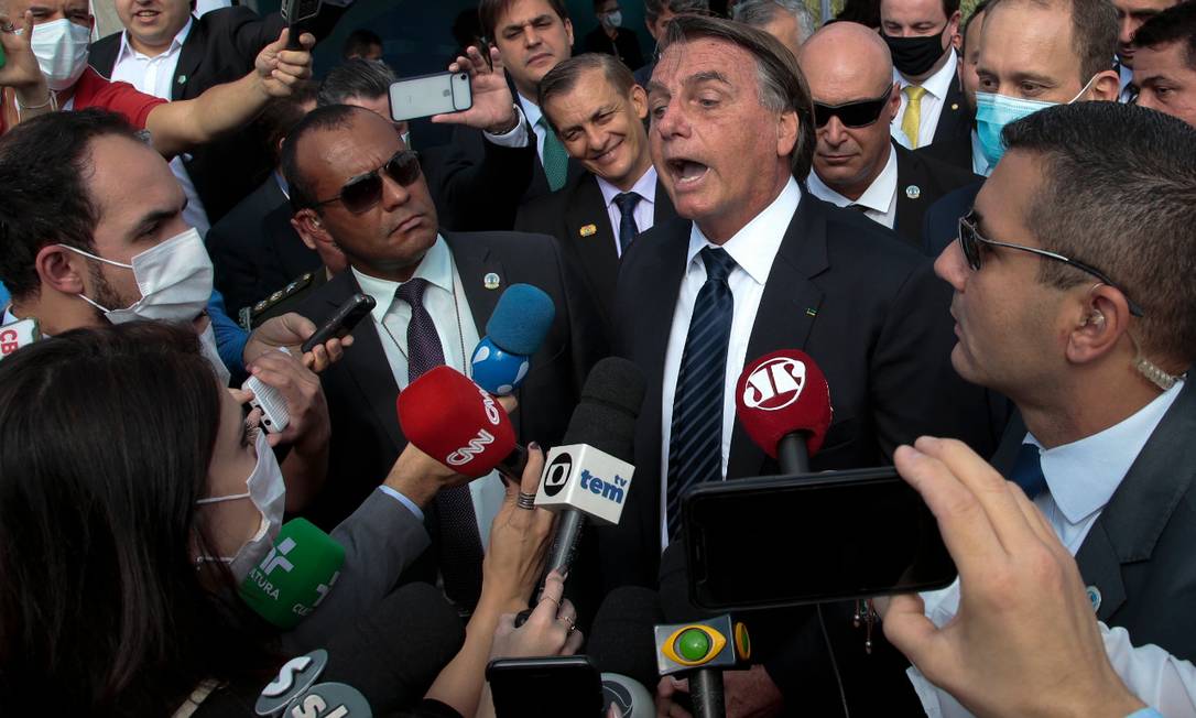 O presidente Jair Bolsonaro (sem partido) em evento em Sorocaba, interior de SP Foto: Edilson Dantas