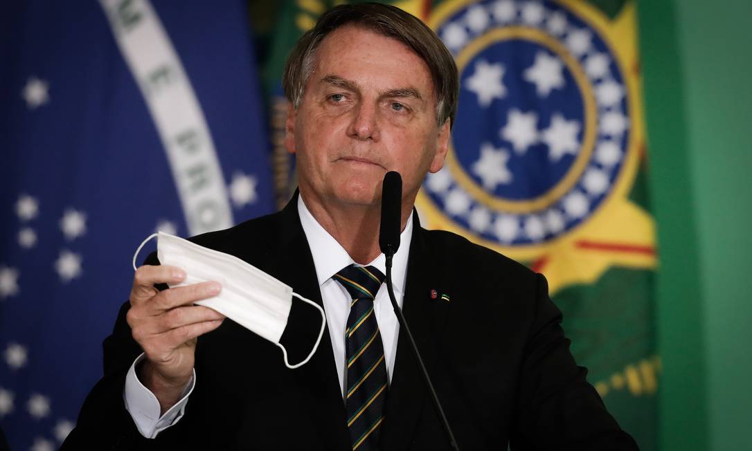 O presidente Jair Bolsonaro disse que não irá se vacinar Foto: Pablo Jacob / Agência O Globo