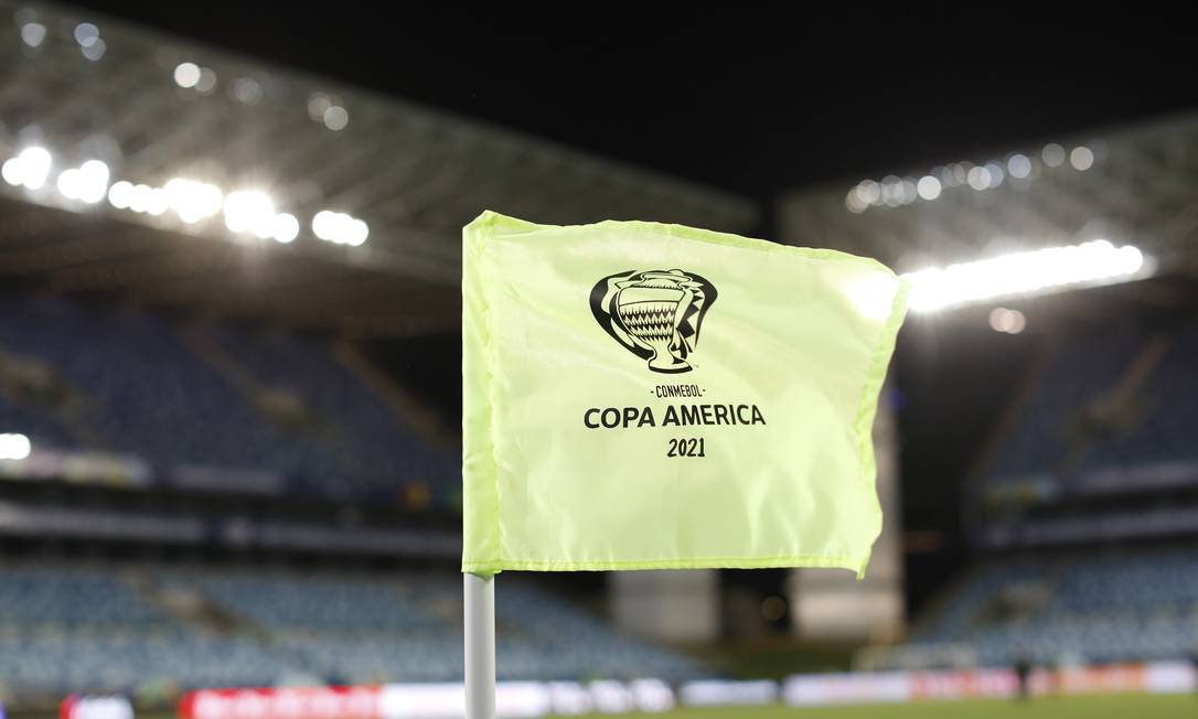 Copa América 2021 vem sendo realizada sem presença de público nos estádios Foto: RODOLFO BUHRER / REUTERS