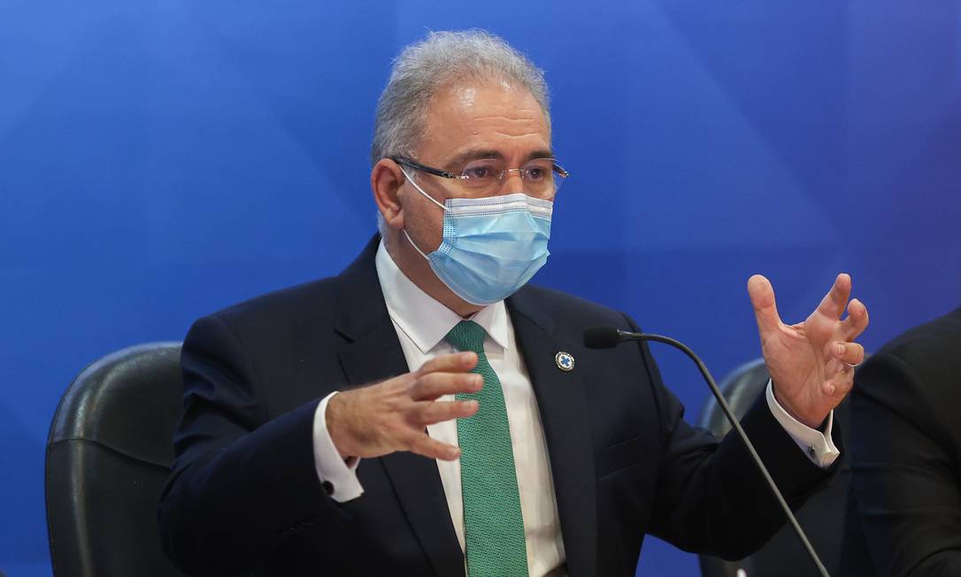 O ministro da Saúde, Marcelo Queiroga Foto: Walterson Rosa/Ministério da Saúde