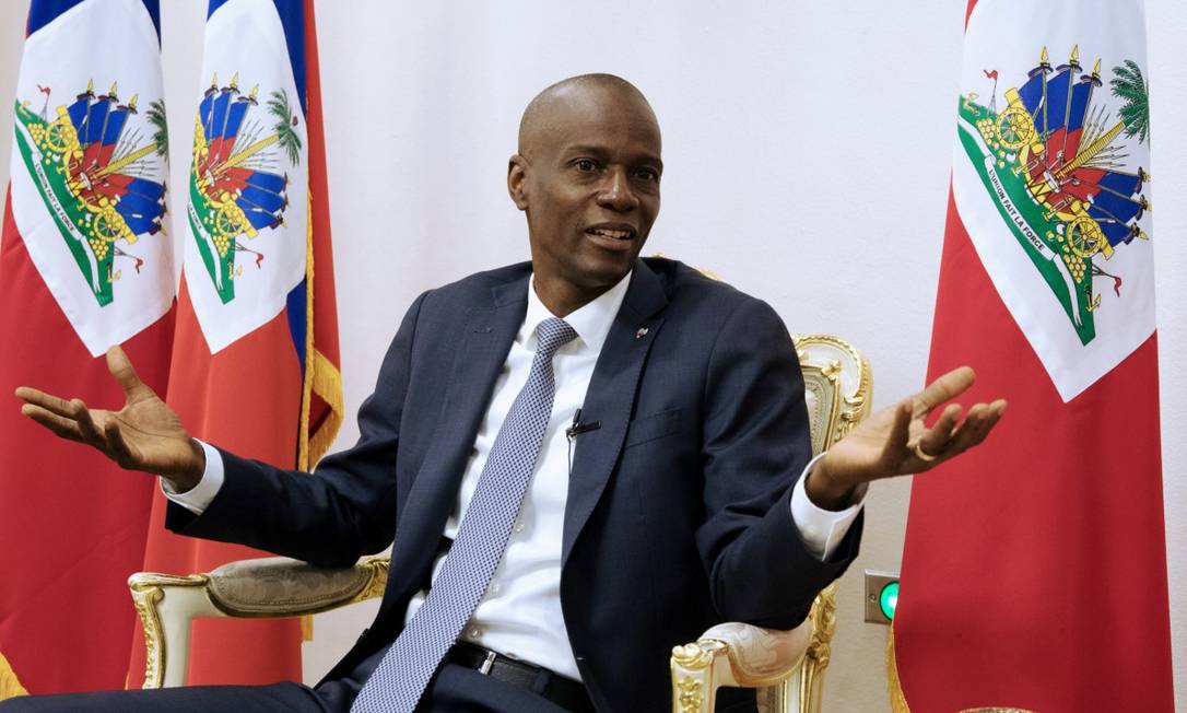 Presidente do Haiti, Jovenel Moïse, durante uma entrevista à Reuters na sede do governo, em Porto Príncipe Foto: Valerie Baeriswyl / REUTERS/11-1-2020