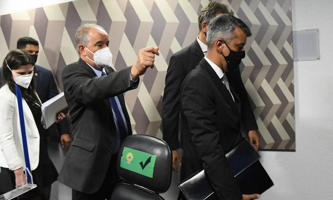 Ex-diretor do Departamento de Logística do Ministério da Saúde, Roberto Dias saiu preso da CPI da Covid Foto: Agência Senado
