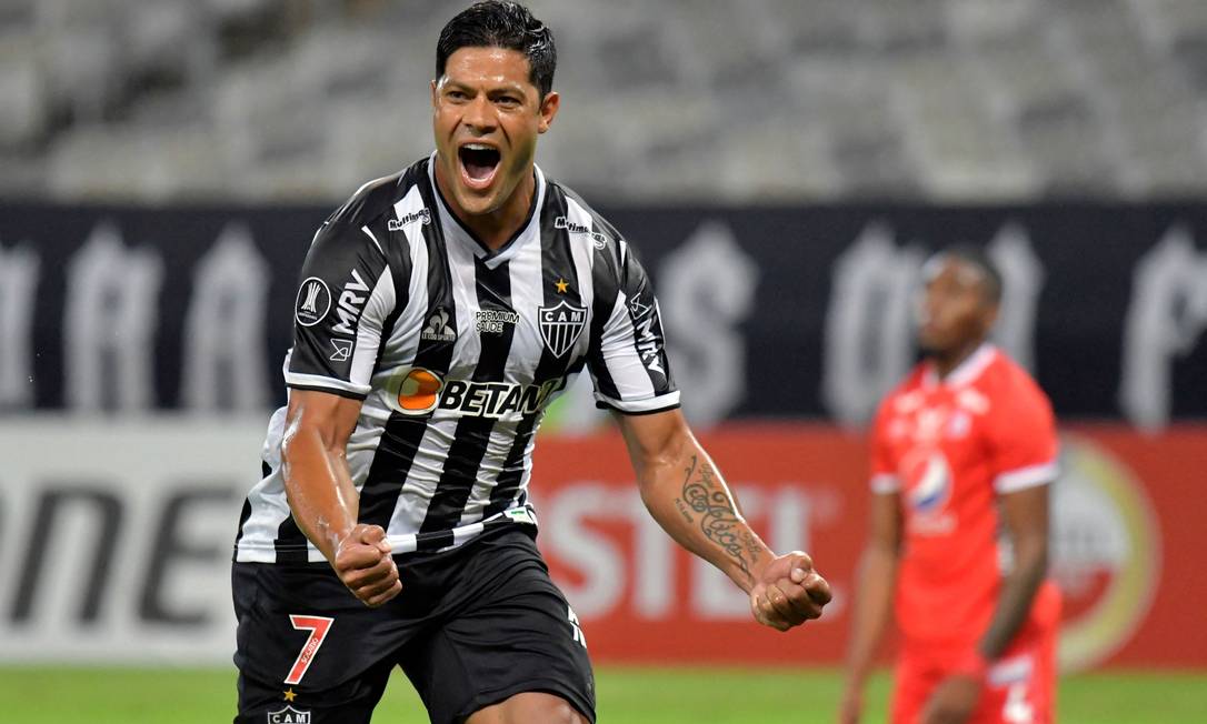 Hulk passou quatro temporadas na China antes de desembarcar no Brasil para atuan no Atlético Mineiro, neste ano. O jogador de 34 anos acertou com o clube mineiro por duas temporadas Foto: WASHINGTON ALVES / AFP