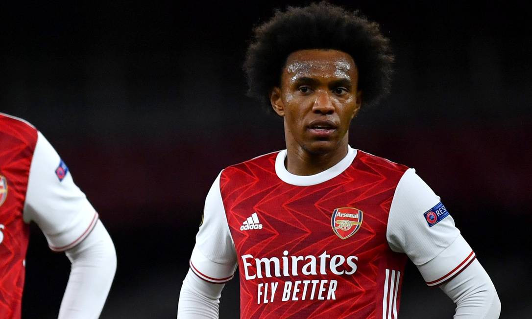 Willian se transferiu para o Rival Arsenal no ano passado, e assinou contrato até 2023. Porém, após uma temporada de insucesso, seu futuro no clube está indefinido Foto: DYLAN MARTINEZ / Reuters