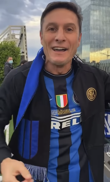 Zanetti, hoje com 47 anos, se aposentou em 2014, depois de quase duas décadas pela Internazionale Foto: Reprodução