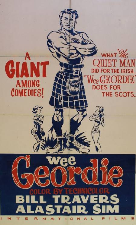 O filme britânico &#039;Wee Geordie&#039;, de 1955, retrata um pequeno escocês que se torna um forte atleta e consegue competir em MELBOURNE-1956. Foto: Divulgação