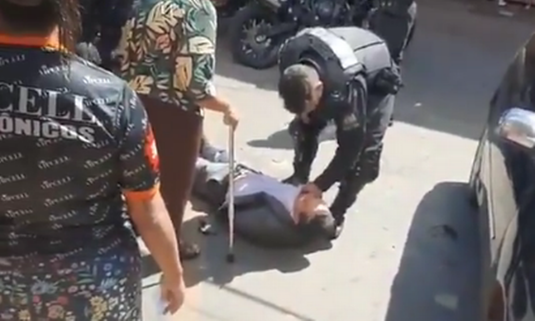 Vídeo de agressão a advogado por PM em Goiânia repercute Foto: Reprodução