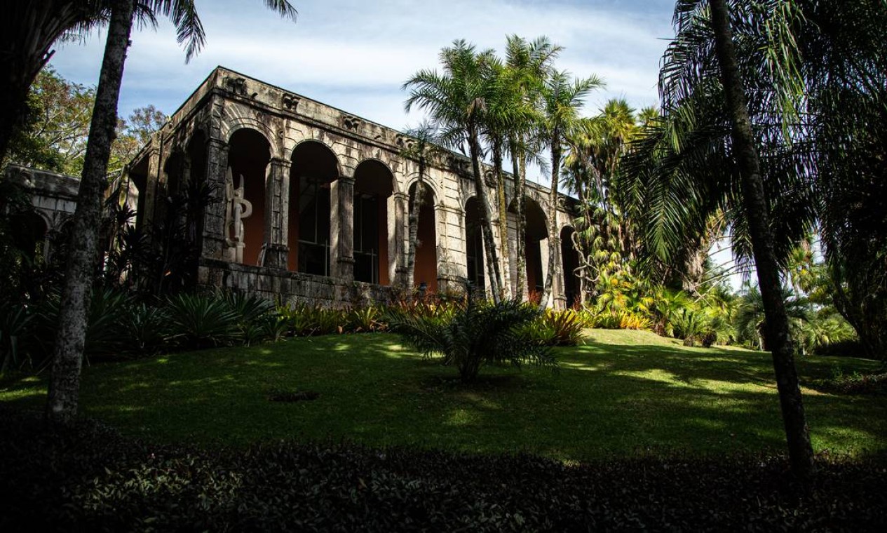 Casa onde o paisagista Roberto Burle Marx viveu de 1973 a 1985, quando o sítio foi doado ao Iphan Foto: Hermes de Paula / Agência O Globo
