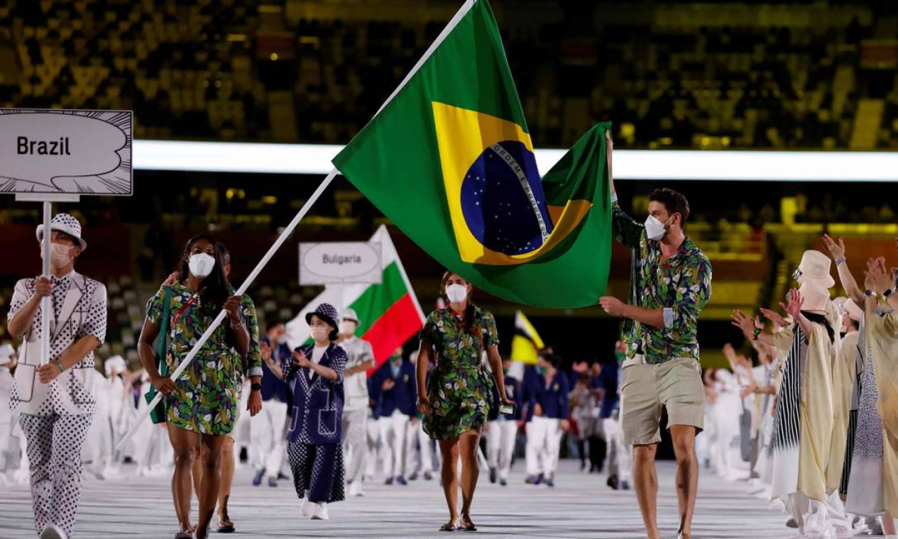 Delegação do Brasil Foto: ODD ANDERSEN / AFP