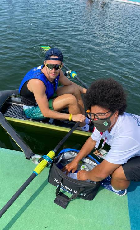 Lucas: "Parece verão carioca" Foto: Divulgação COB