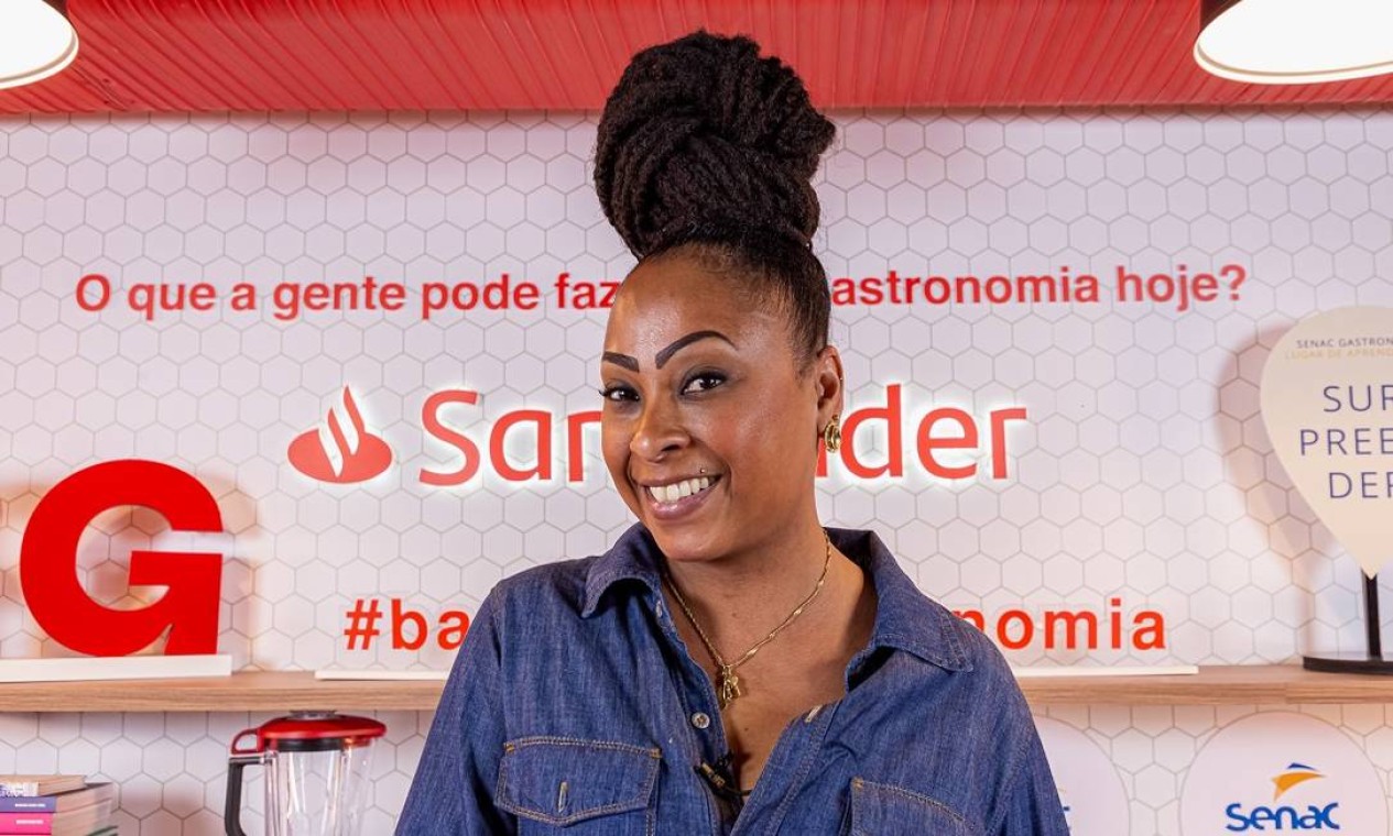A chef Andressa Cabral: aula sobre o tempero brasileiro e suas origens no Auditório Santander, no dia 17 de dezembro Foto: Divulgação