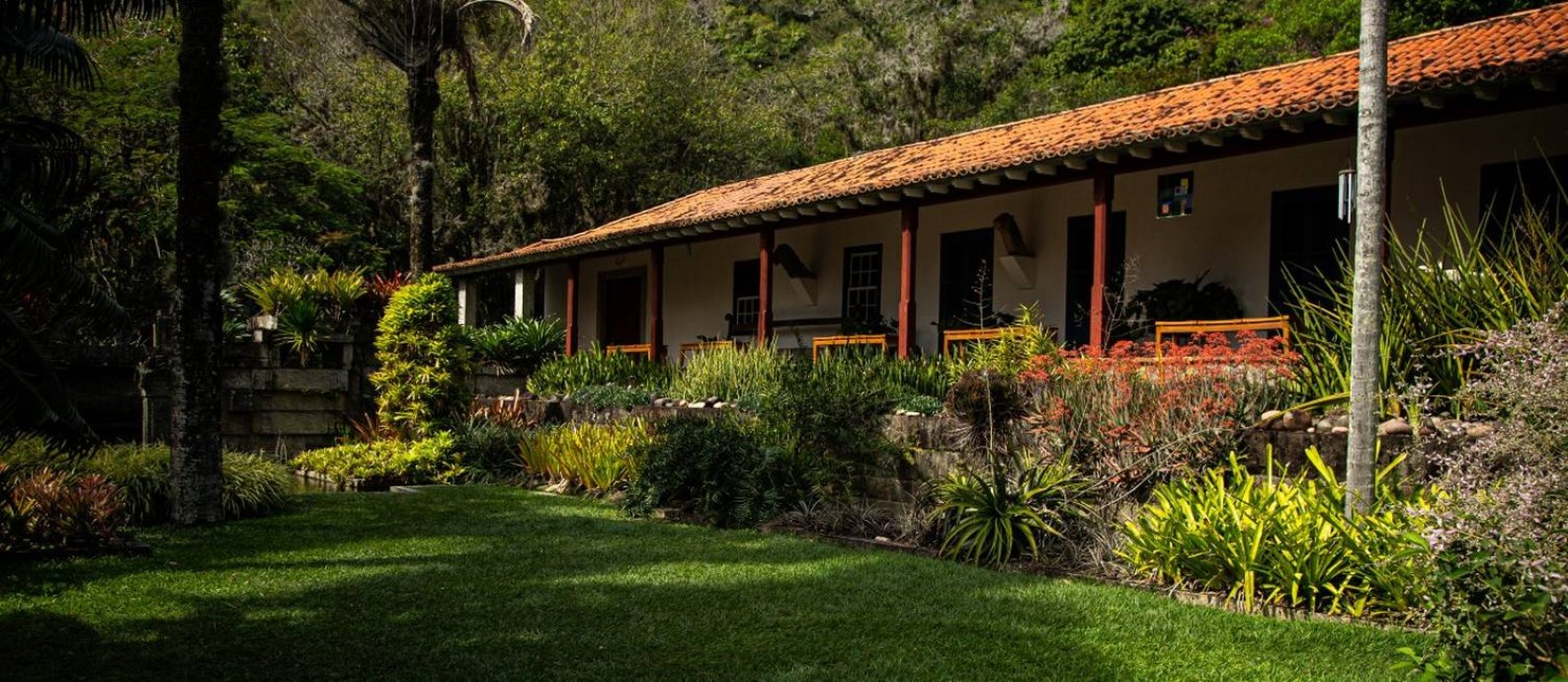 Casa onde o paisagista Roberto Burle Marx morou no sítio faz parte do patrimônio reconhecido Foto: Hermes de Paula / Agência O Globo