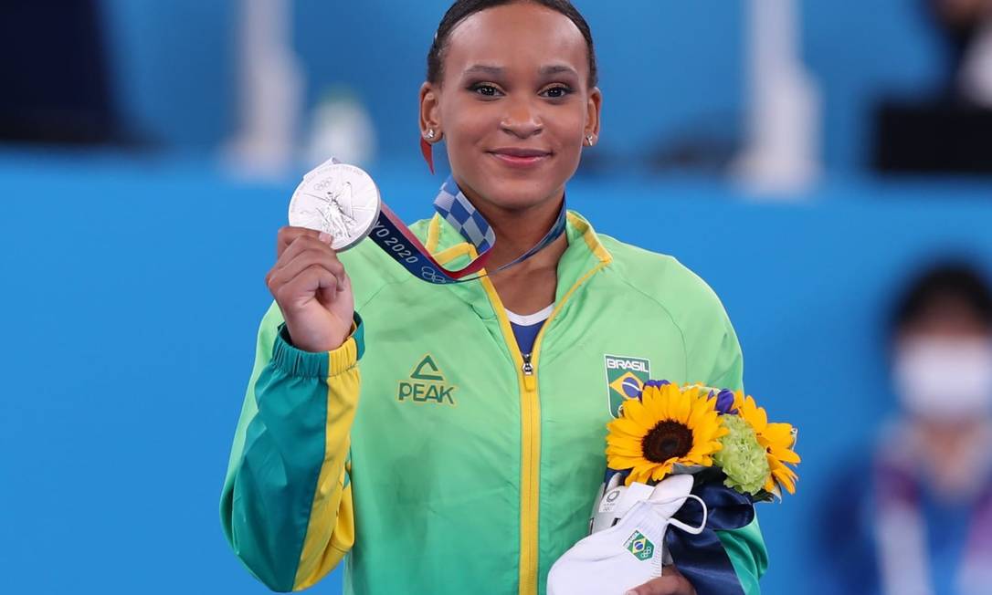 Olimp&Atilde;&shy;ada: Lenda da gin&Atilde;&iexcl;stica, Nadia Comaneci parabeniza Rebeca Andrade  pela prata em T&Atilde;&sup3;quio - Jornal O Globo