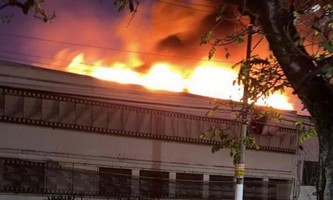 Cinemateca, em São Paulo, foi atingida por incêndio Foto: Twitter / Reprodução