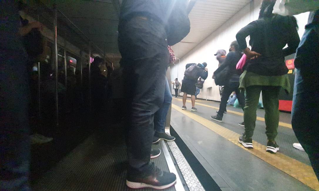 Circulação do Metrô no Rio é paralisada após incêndio entre estações; Agetransp apura causas Foto: Reprodução