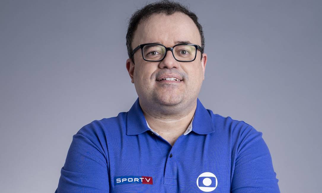 O narrador esportivo Everaldo Marques, do Grupo Globo Foto: Divulgação/TV Globo/Mauricio Fidalgo