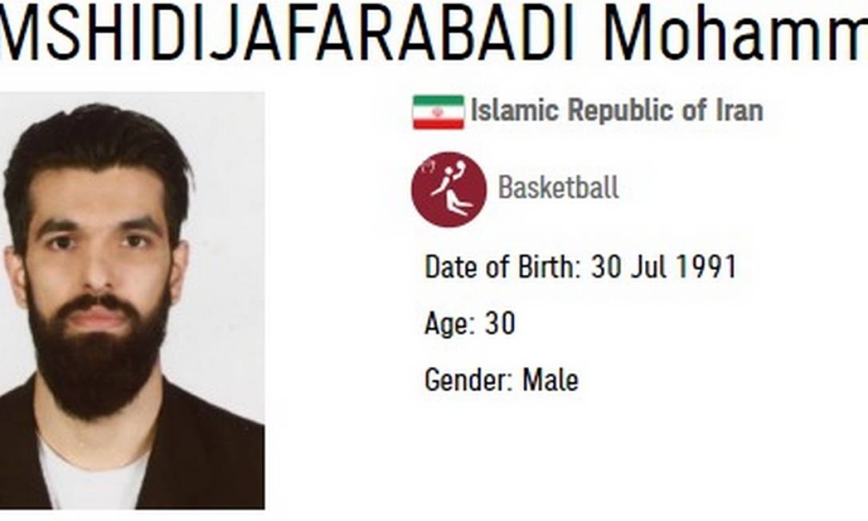 Nomes de atletas iranianos viralizam na internet pela dificuldade para escreve-los e fala-los. Foto: Reprodução/Site oficial dos Jogos Olímpicos