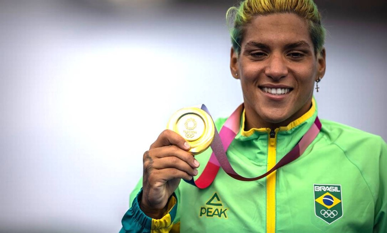 Ana Marcela Cunha, medalhista de ouro nos Jogos Olímpicos de Tóquio Foto: Jonne Roriz / Jonne Roriz/COB