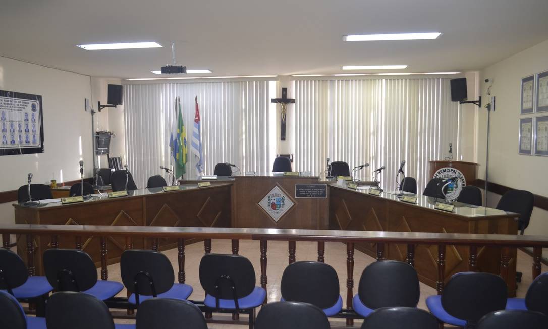 Câmara do Carmo, na Região Serrana, teve quatro dos 11 atuais vereadores presos nesta quinta-feira Foto: Câmara Municipal do Carmo / Facebook / Reprodução