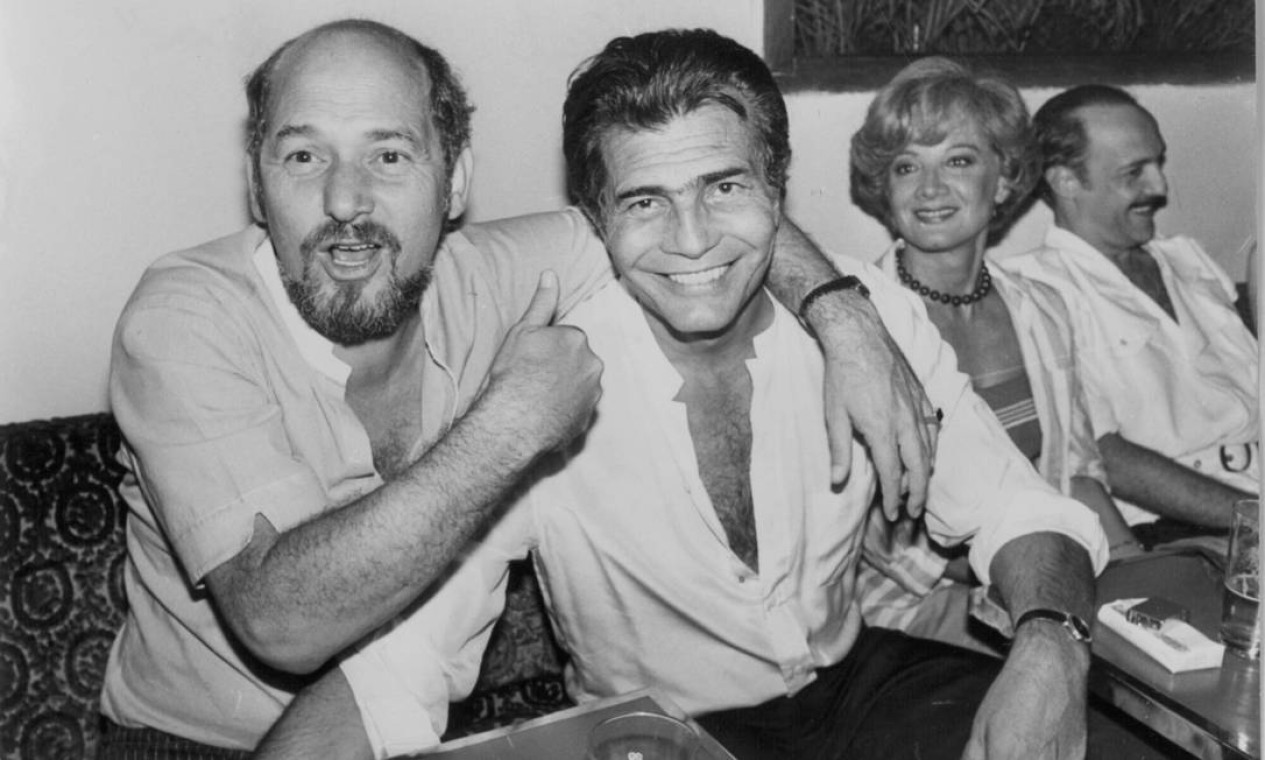 Walter Avancini, Tarcísio Meira e Glória Menezes, em 1984 Foto: Arquivo